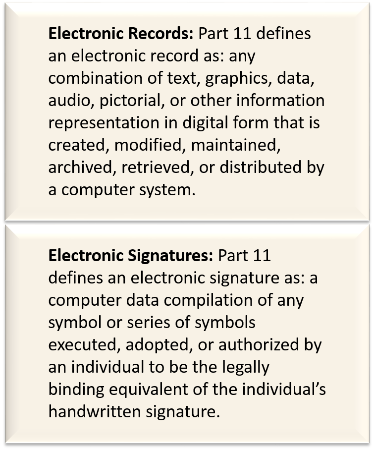 21 CFR Part 11 FDA Compliance- Electronic Record Electronic Signature